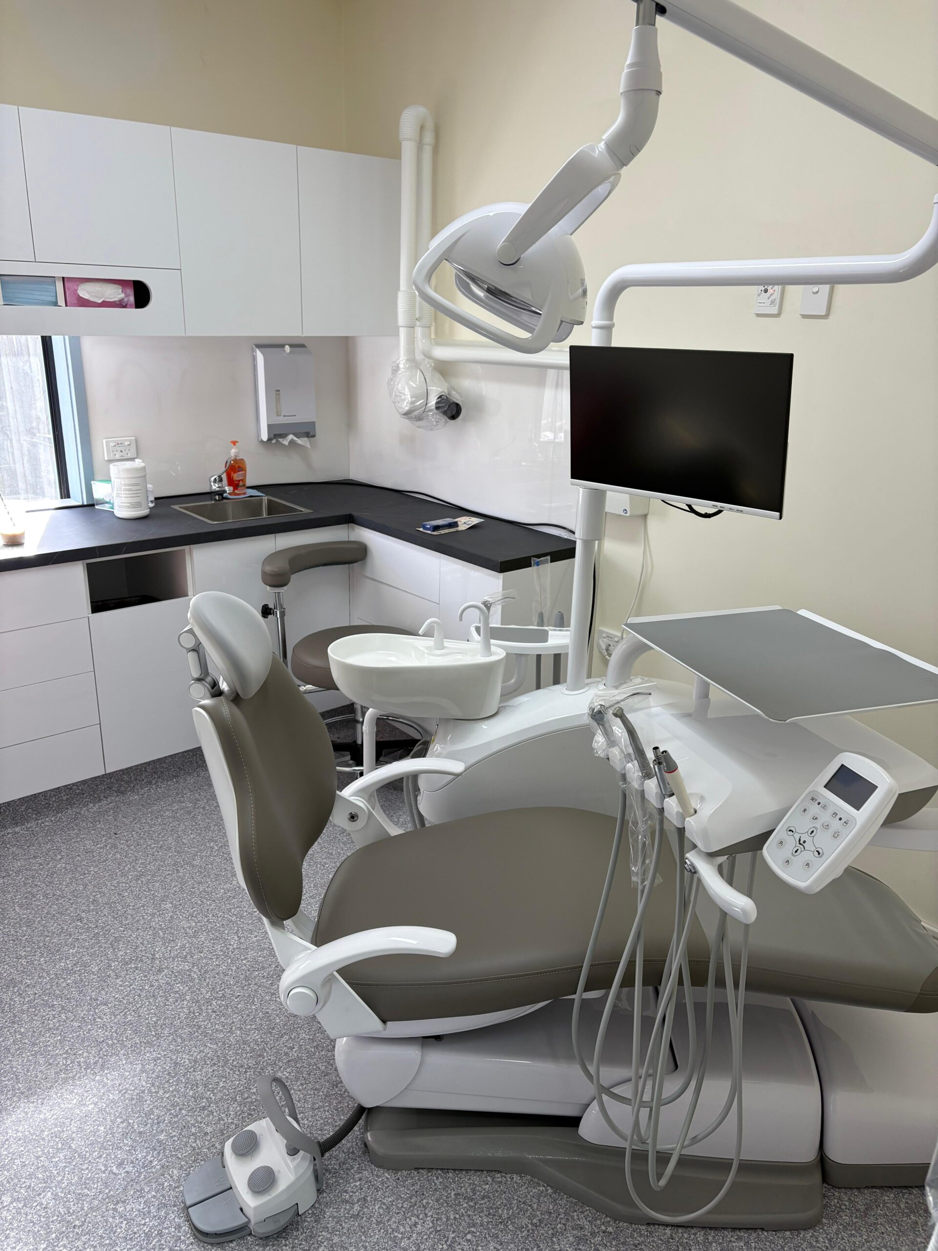 A dental treatment room at T32 Wantirna Mall Dental
